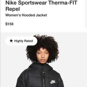 Brand new womens XL Nike Puffer Jacket with tags!